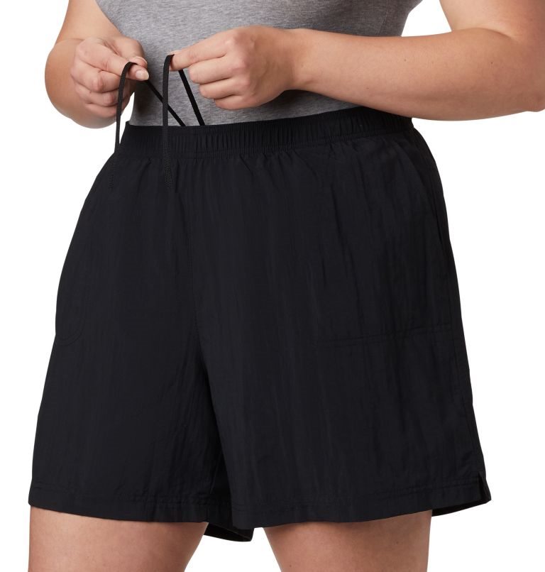 Women's Columbia Sandy River Shorts Black | Plus Size CA-F5641